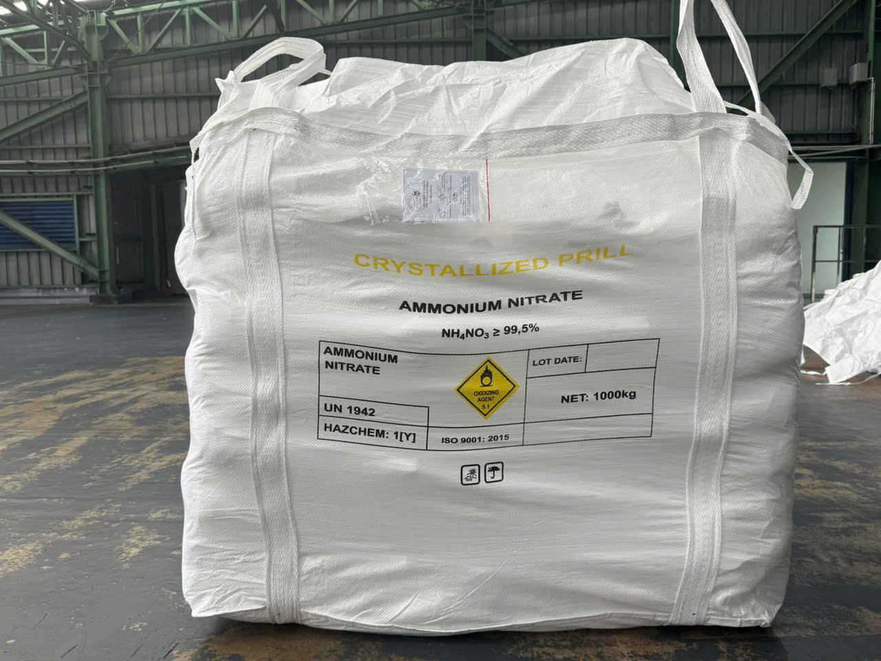 Crystalline prill ammonium nitrate ton bag for mining